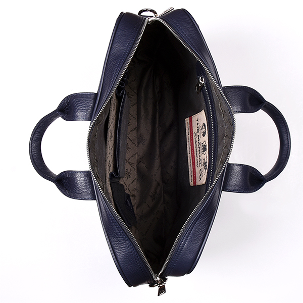 ビジネスバッグ 紺色　キャンバスレザー Bag 54015 - The Manual Co.